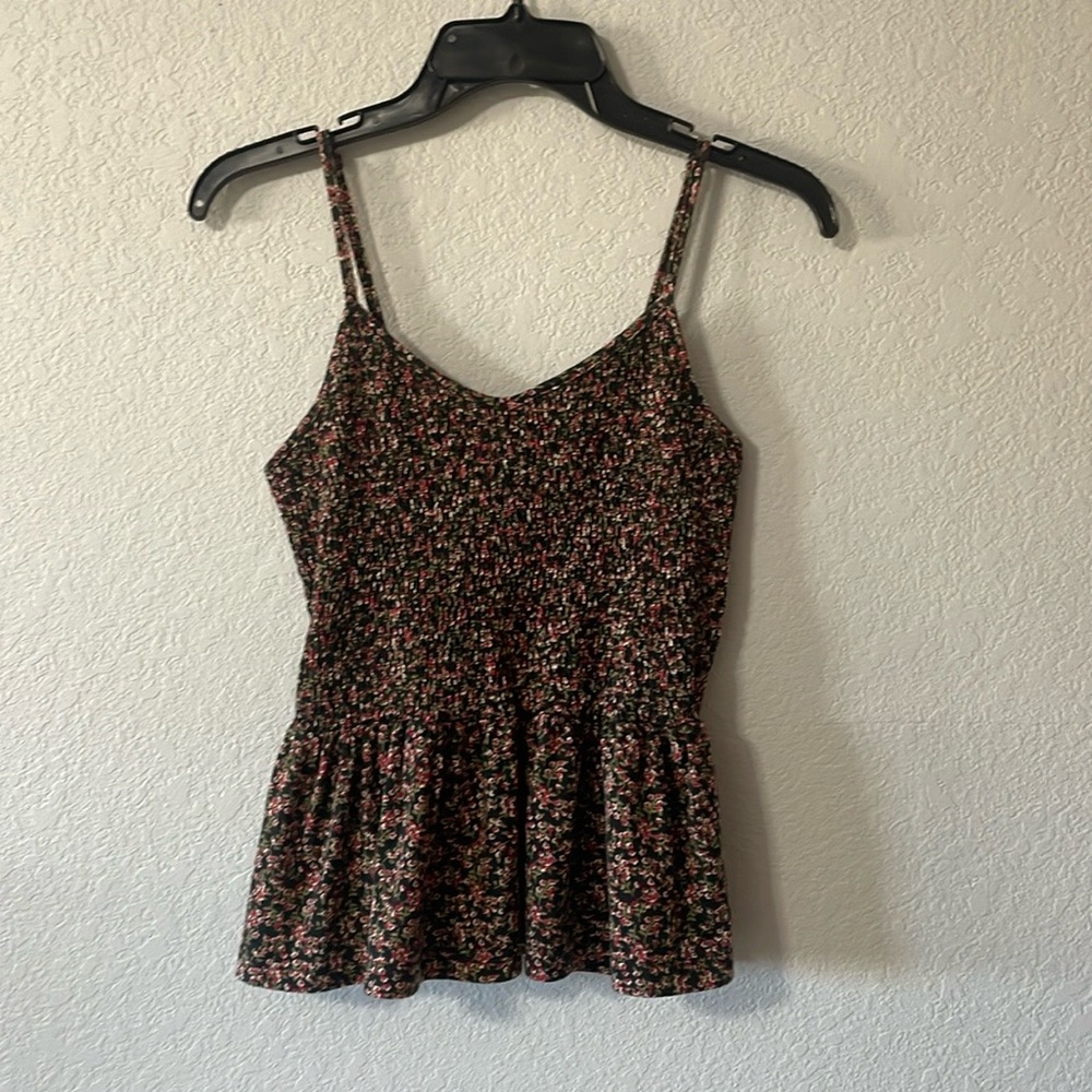 Floral  peplum top